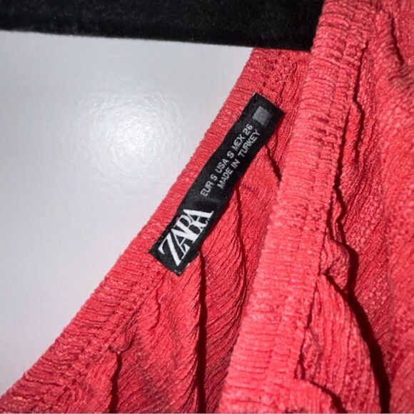 Zara Textured Balloon Puff Sleeve Top - Picture 7 of 11